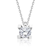 14 Ayar Altın Tektaş Kolye