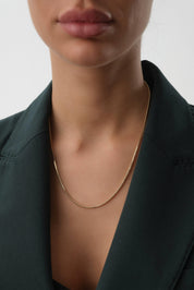 14 Ayar Altın Tilki Kuyruğu Zincir Kolye