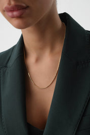 14 Ayar Altın Tilki Kuyruğu Zincir Kolye