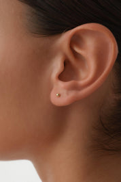 14 Ayar Altın Top Küpe