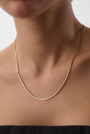 14 Ayar Altın Yılan Zincir Kolye