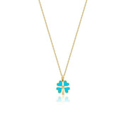 14 Ayar Altın Yonca Kolye