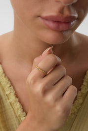 14 Ayar Antik Altın Yüzük