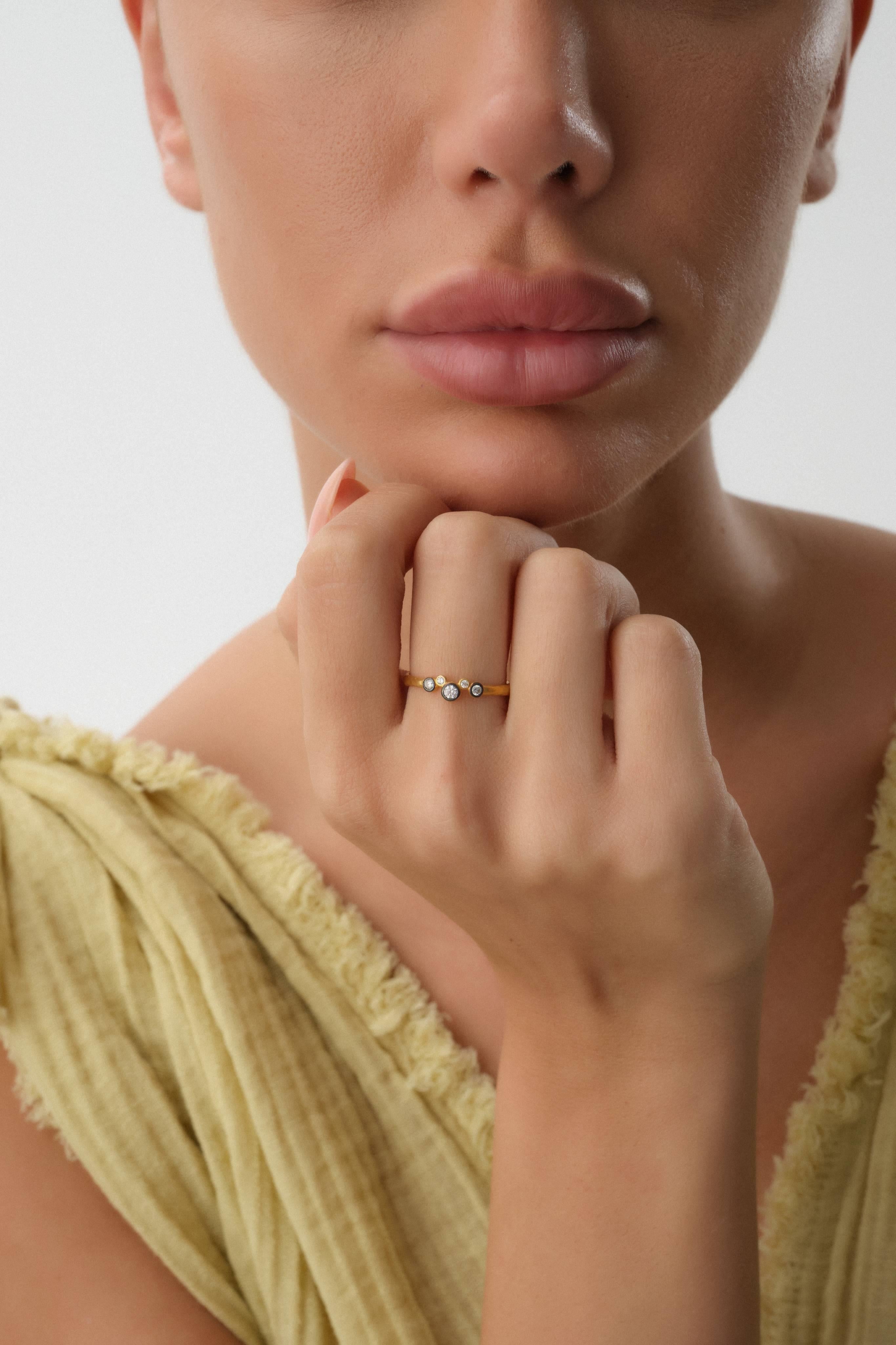 14 Ayar Antik Altın Yüzük