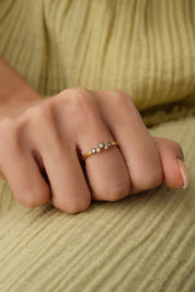 14 Ayar Antik Altın Yüzük