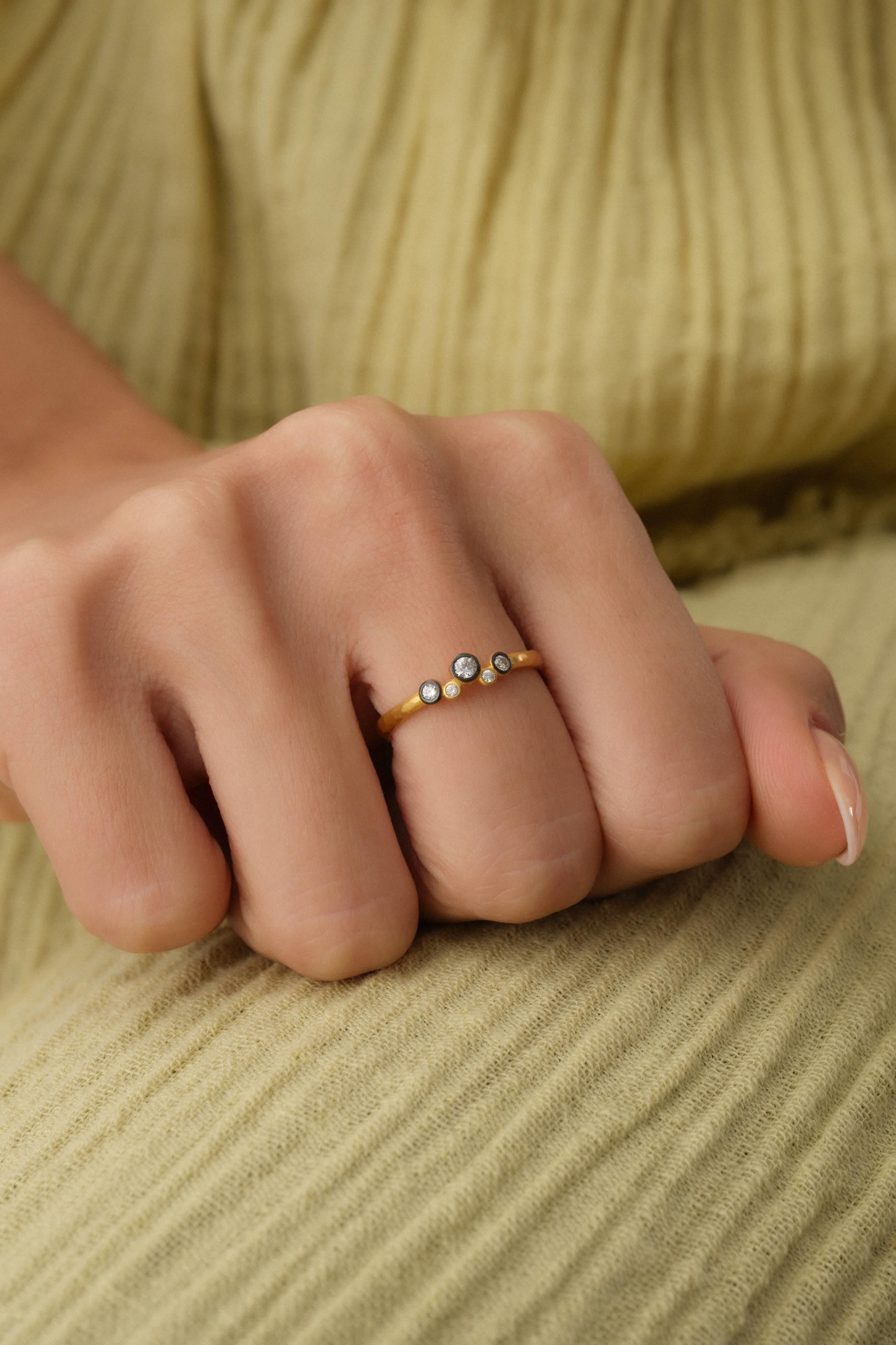 14 Ayar Antik Altın Yüzük