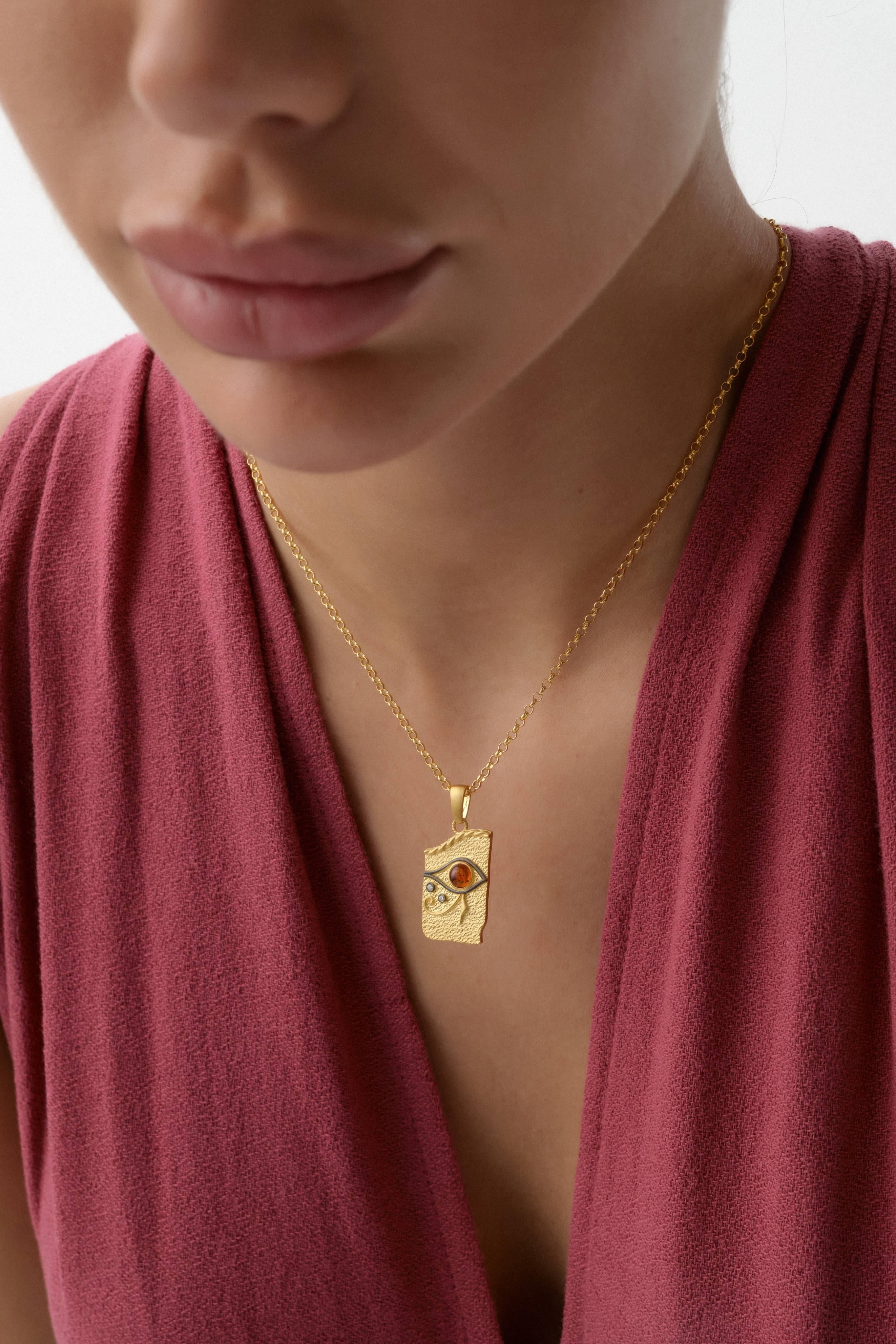 14 Ayar Balti̇c Flame Altın Kolye