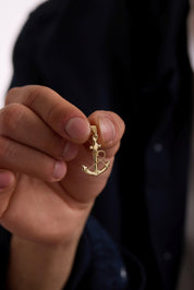 14 Ayar Çapa Erkek Altın Kolye Ucu