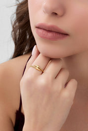 14 Ayar Çivi Altın Yüzük