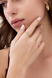 14 Ayar Çivi Altın Yüzük