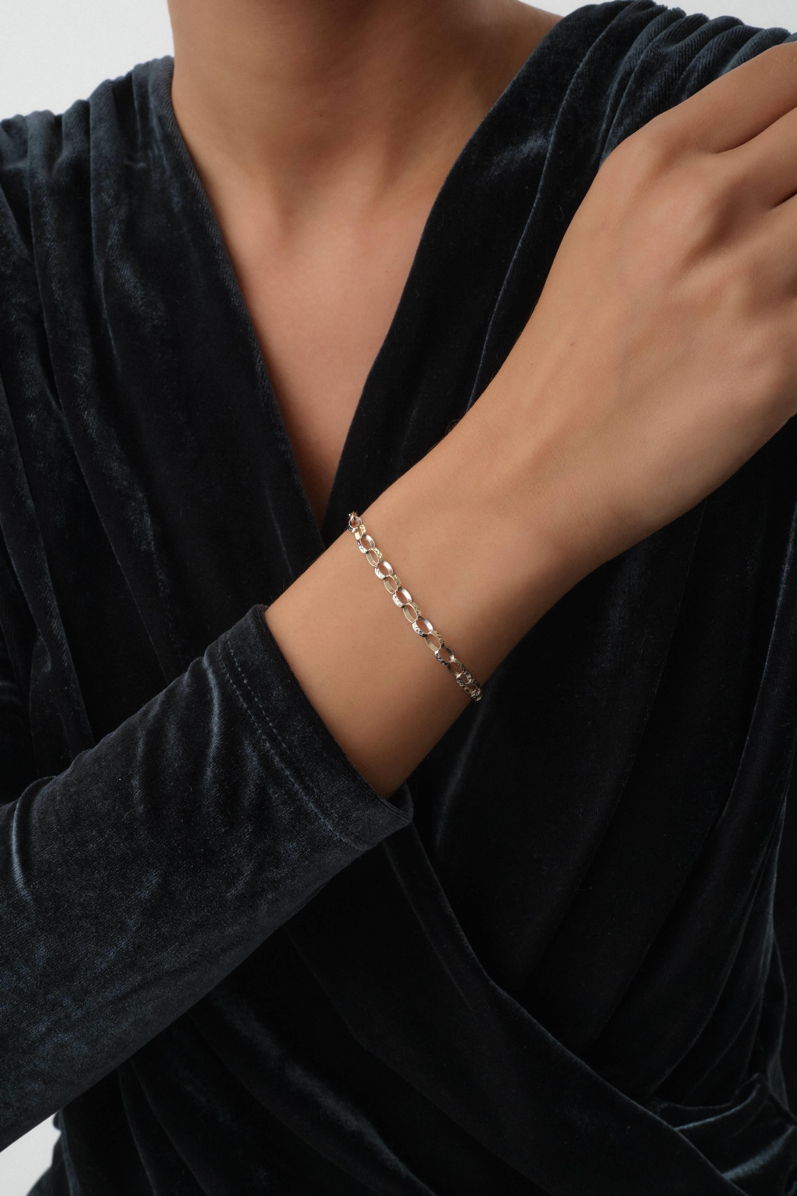 14 Ayar Desenli Altın Bileklik