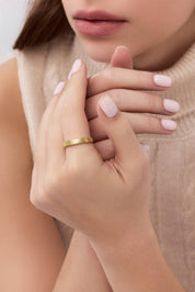 14 Ayar Desenli Altın Yüzük