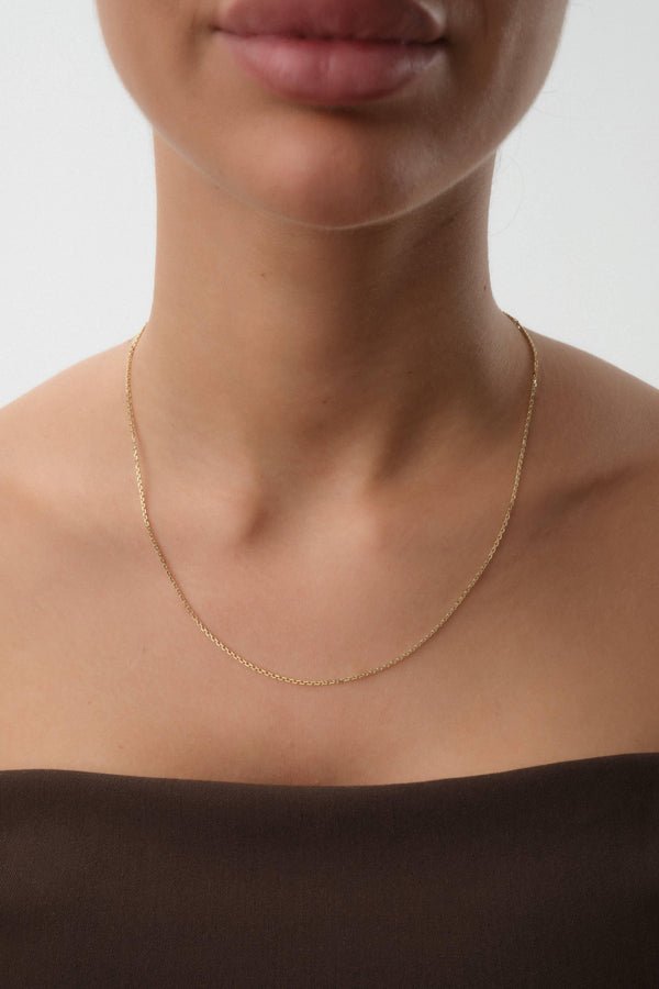 14 Ayar Doç Altın Zincir Kolye