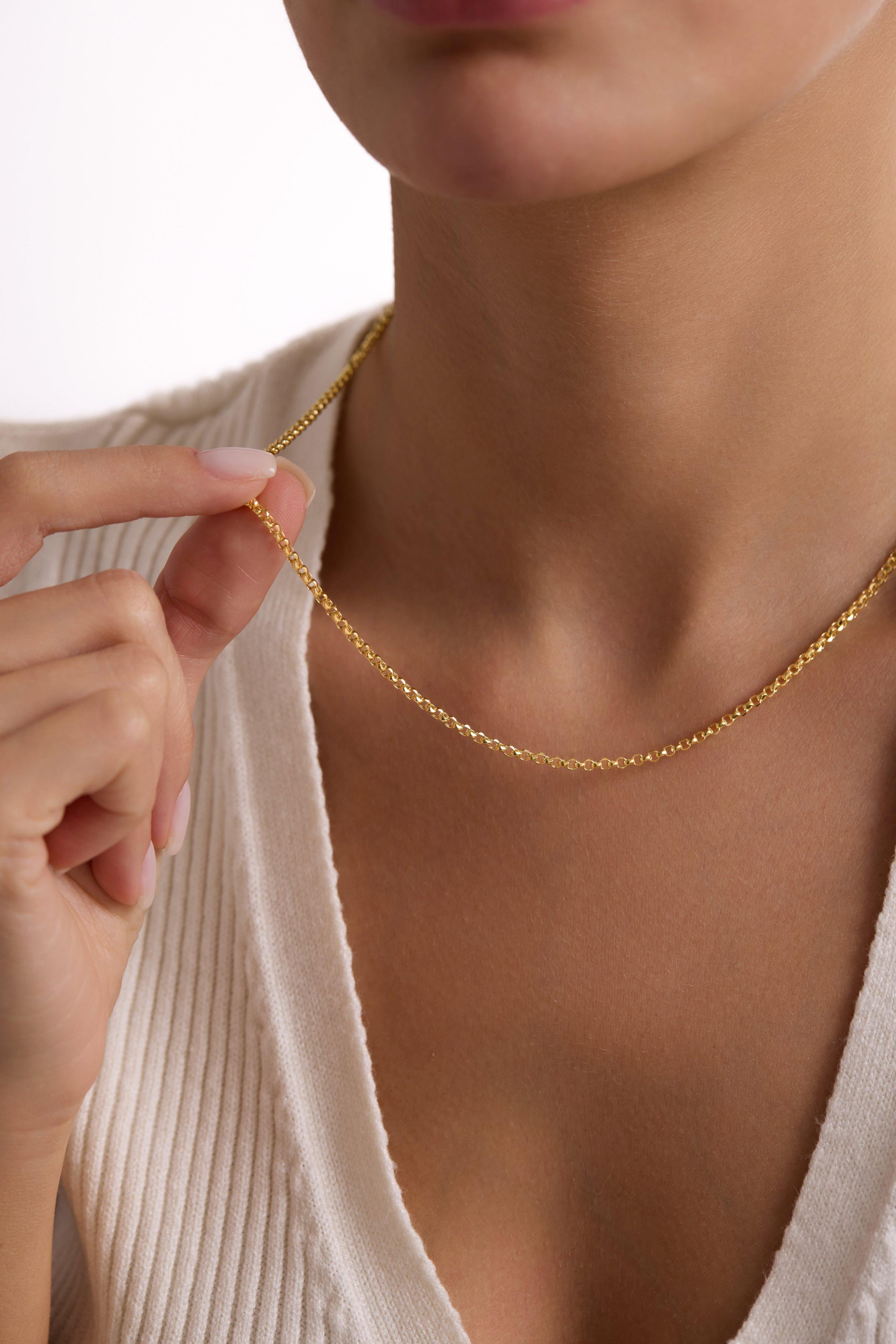 14 Ayar Doç Zincir Altın Kolye (2.05 mm)