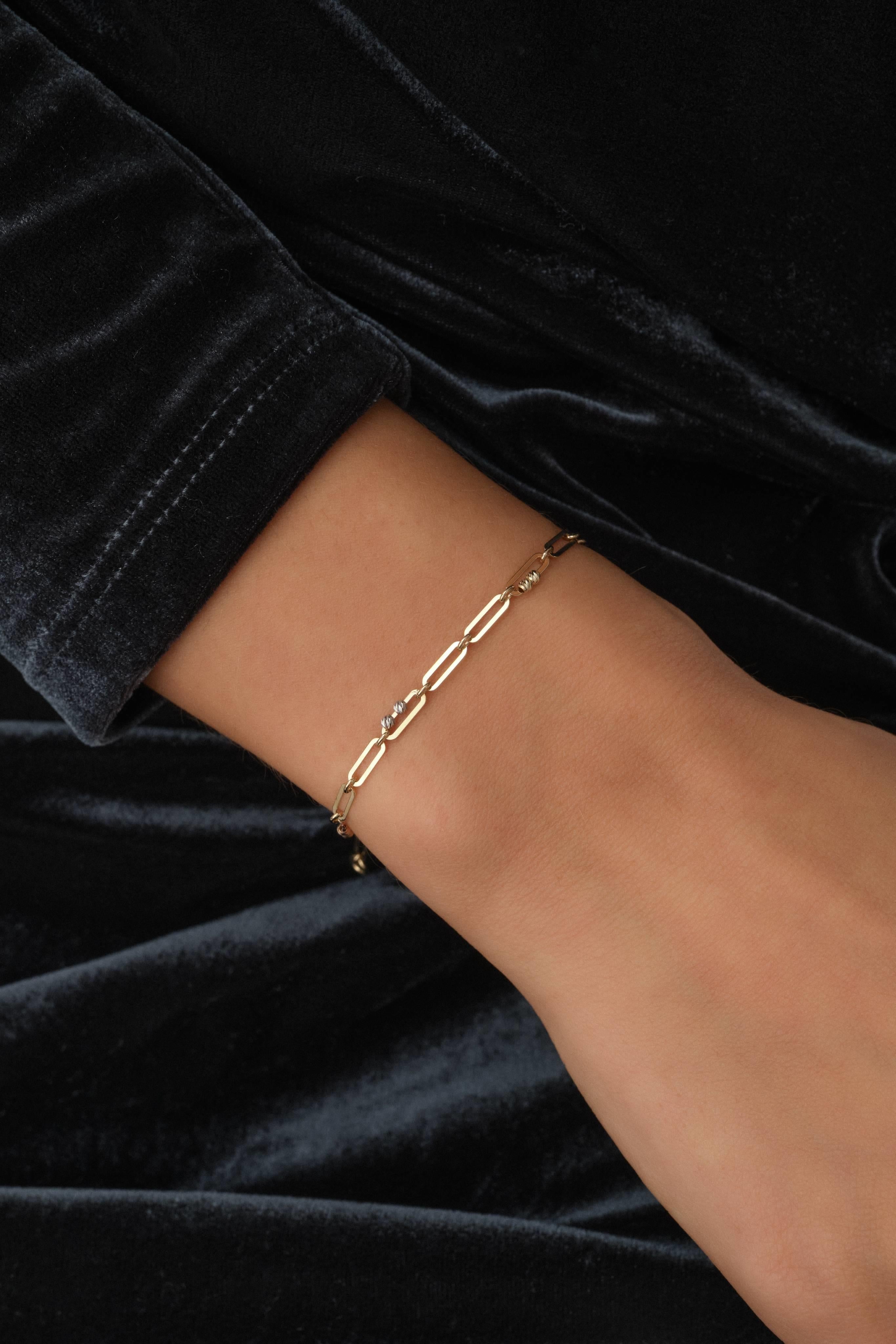 14 Ayar Dorikalı Altın Ataç Bileklik