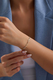 14 Ayar Dorikalı Altın Bileklik