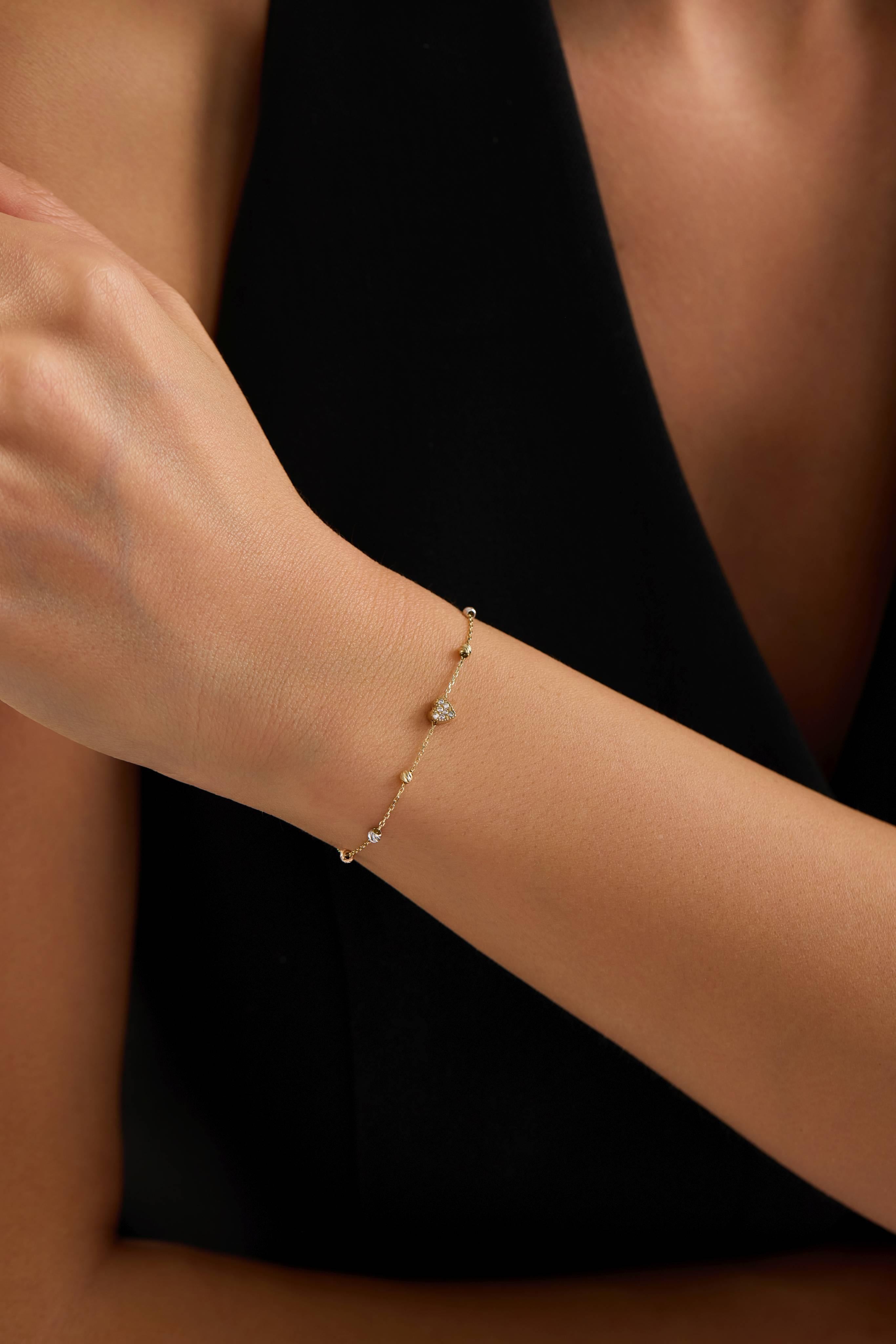 14 Ayar Kalp Altın Kolye Ucu