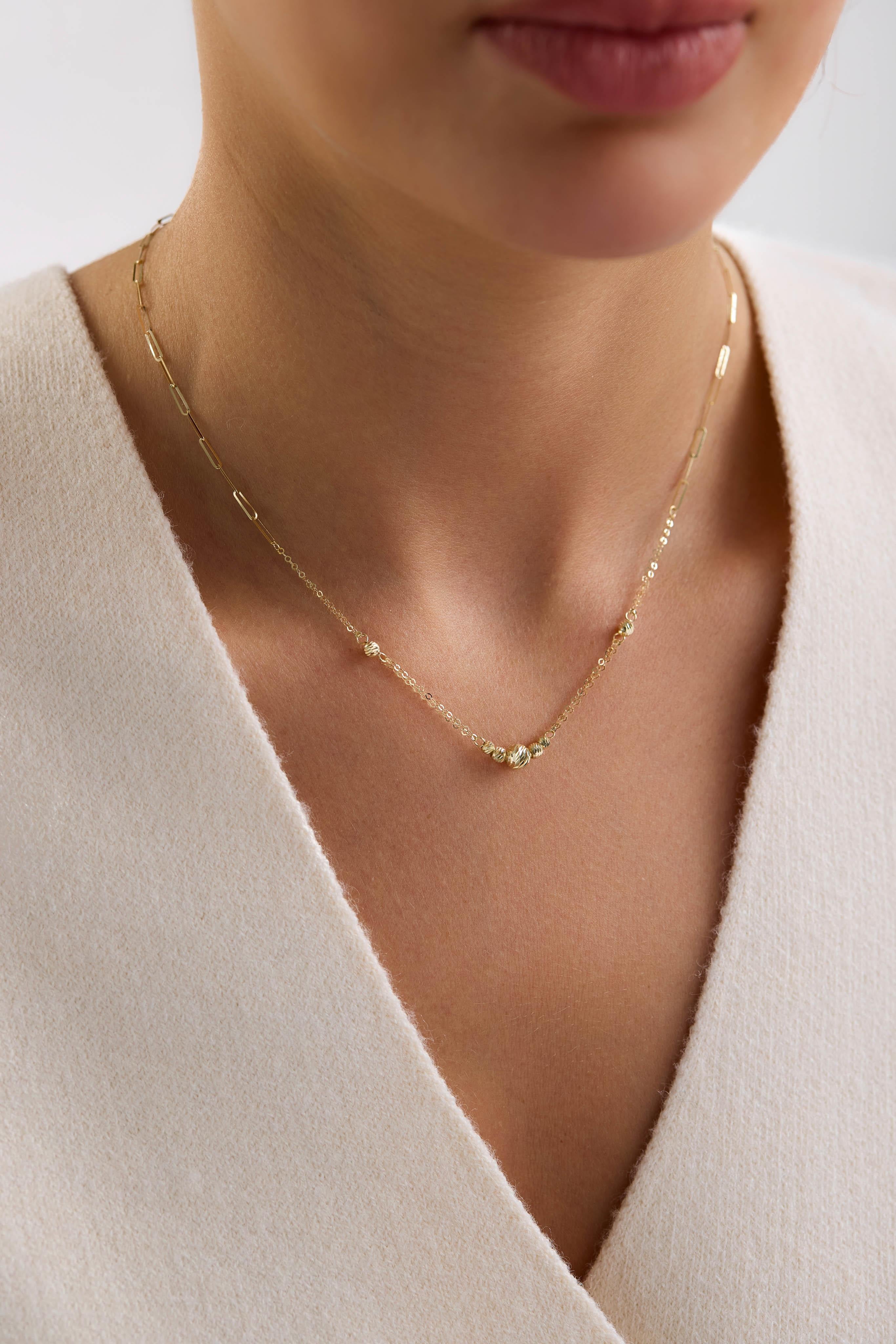 14 Ayar Dorikalı Zincir Altın Kolye