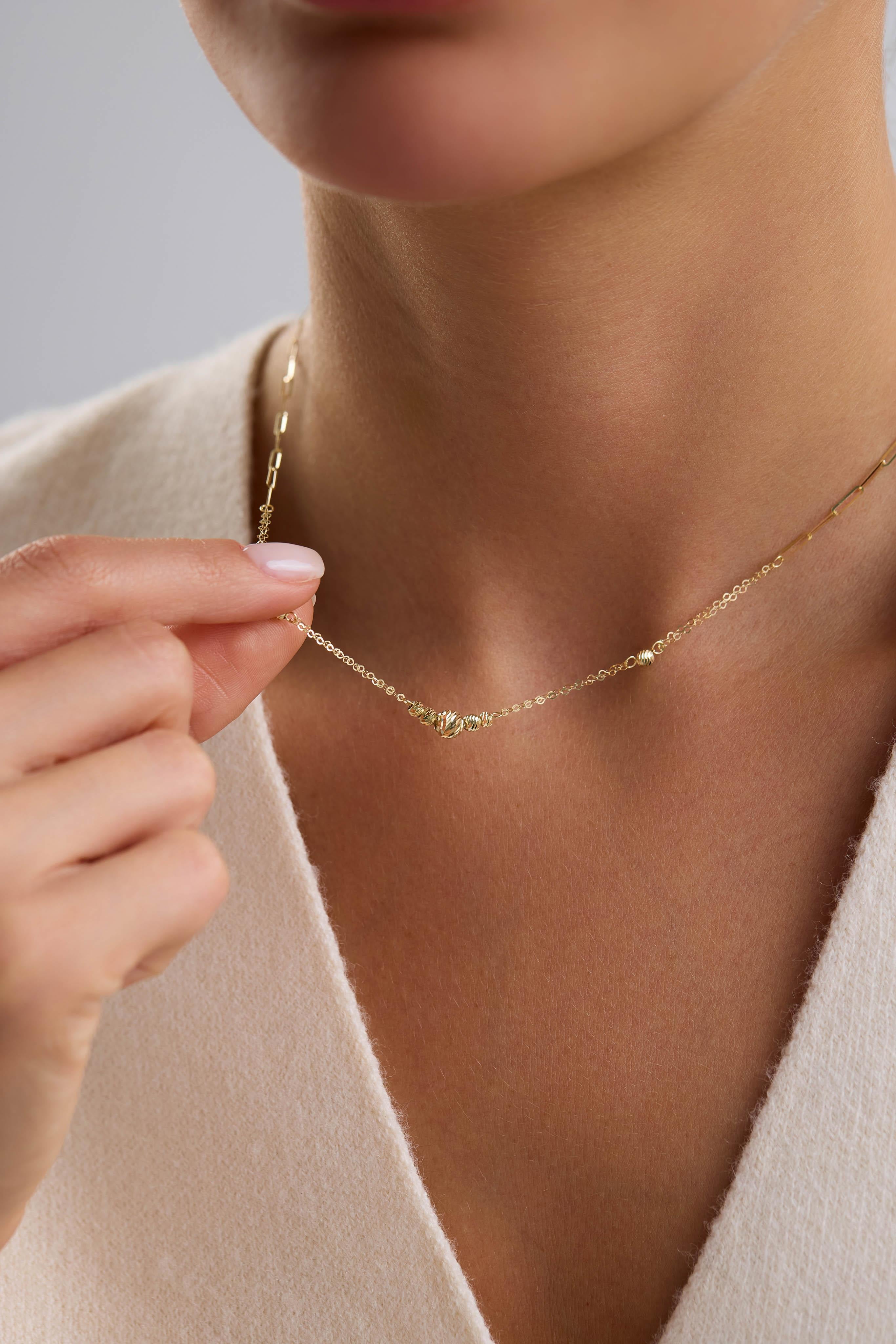 14 Ayar Dorikalı Zincir Altın Kolye