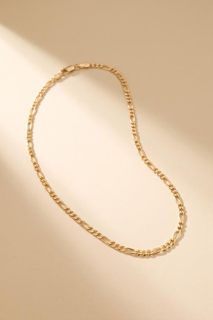 14 Ayar Figaro Altın Zincir Kolye (2.55 MM)