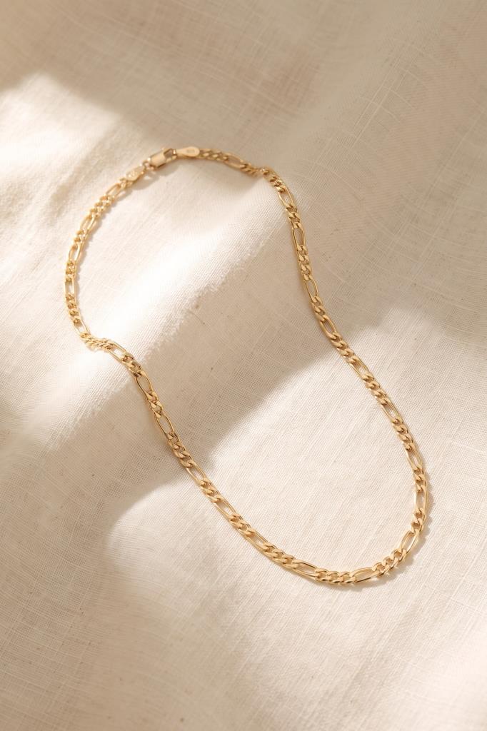 14 Ayar Figaro Altın Zincir Kolye (2.55 MM)