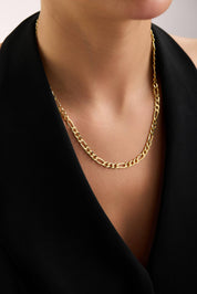 14 Ayar Figaro Zincir Altın Kolye (5mm)