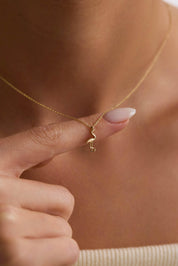 14 Ayar Flamingo Altın Kolye