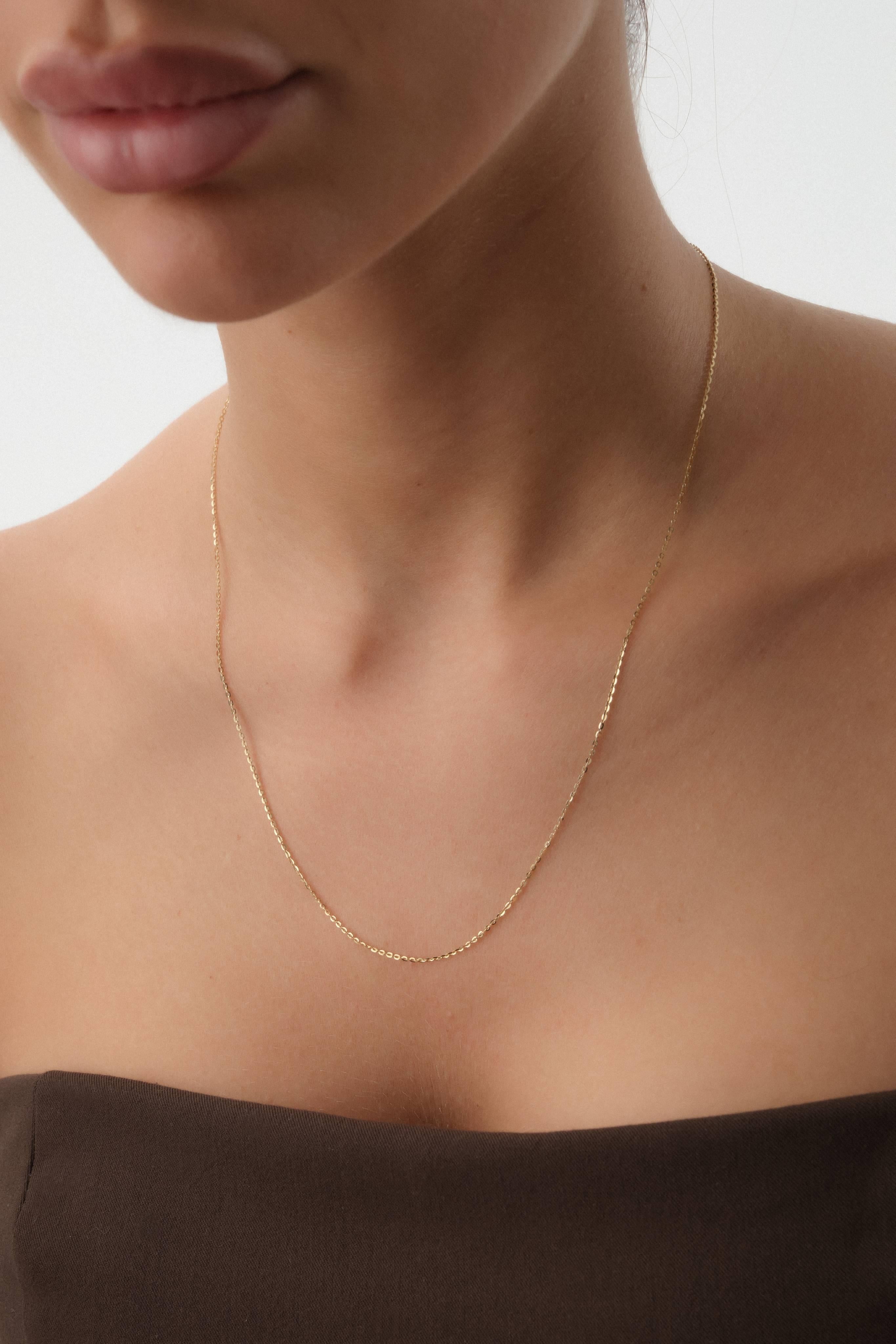 14 Ayar Forse Altın Zincir Kolye