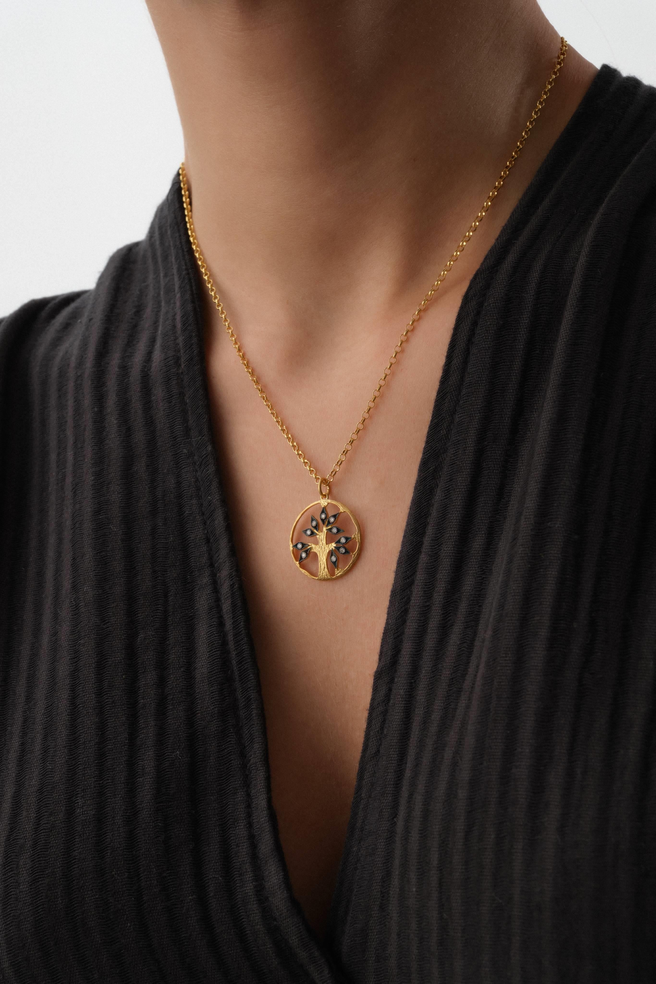 14 Ayar Gi̇lded Garden Altın Kolye