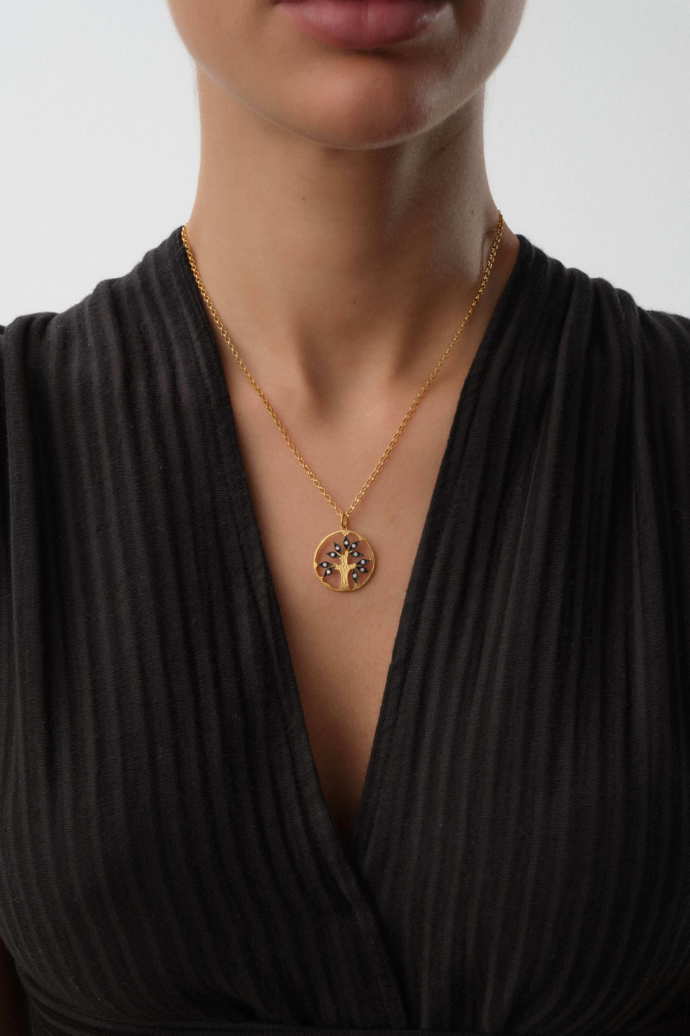 14 Ayar Gi̇lded Garden Altın Kolye