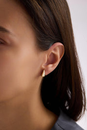 14 Ayar Göz Yaşı Altın Küpe