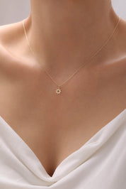 14 Ayar Güneş Altın Kolye