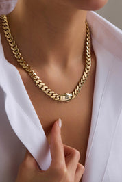 14 Ayar Gurmet Sade Altın Kolye (9 MM)