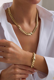 14 Ayar Gurmet Sade Altın Set (9 MM)