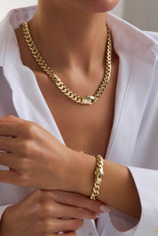 14 Ayar Gurmet Sade Altın Set (9 MM)