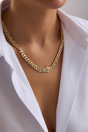 14 Ayar Gurmet Tamamı Taşlı Sade Altın Set (7 MM)