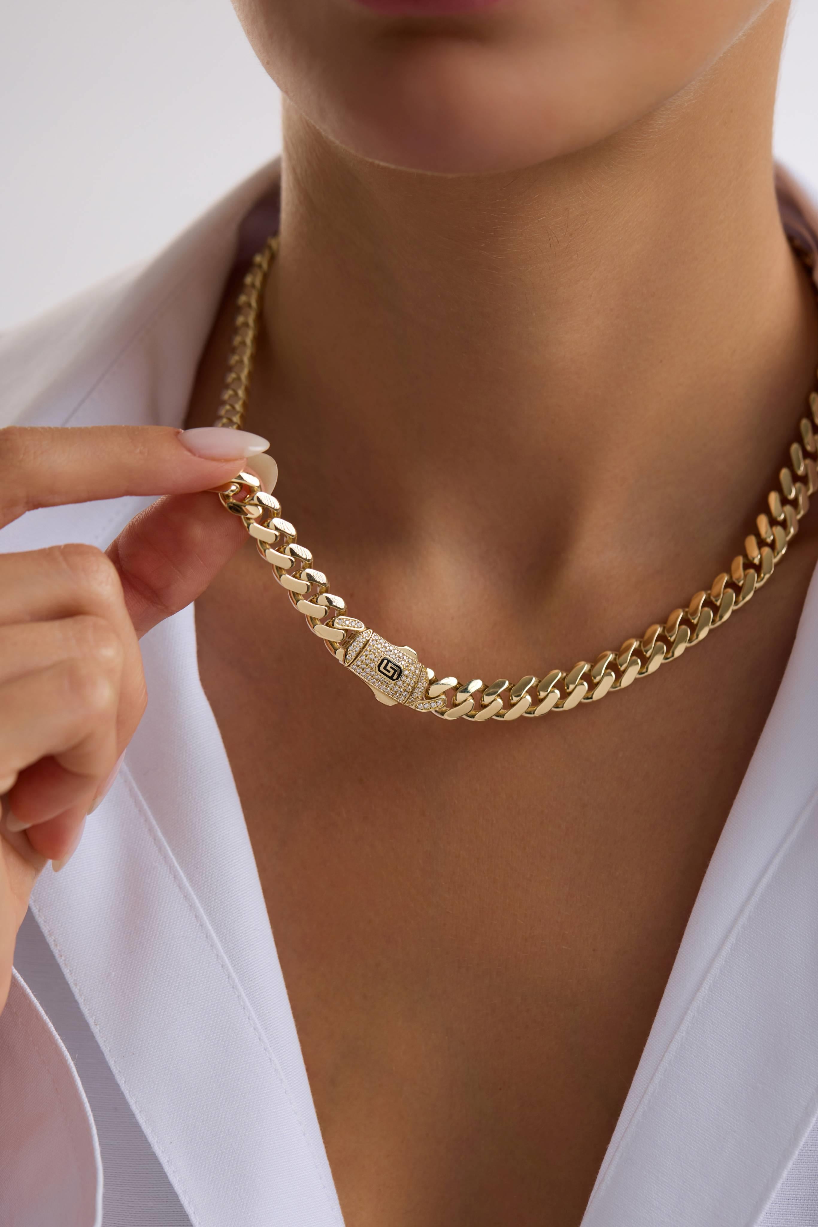 14 Ayar Gurmet Taşlı Kilitli Altın Set (9 MM)