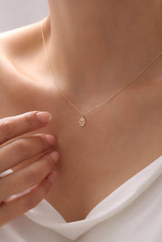 14 Ayar Hamsa Altın Kolye