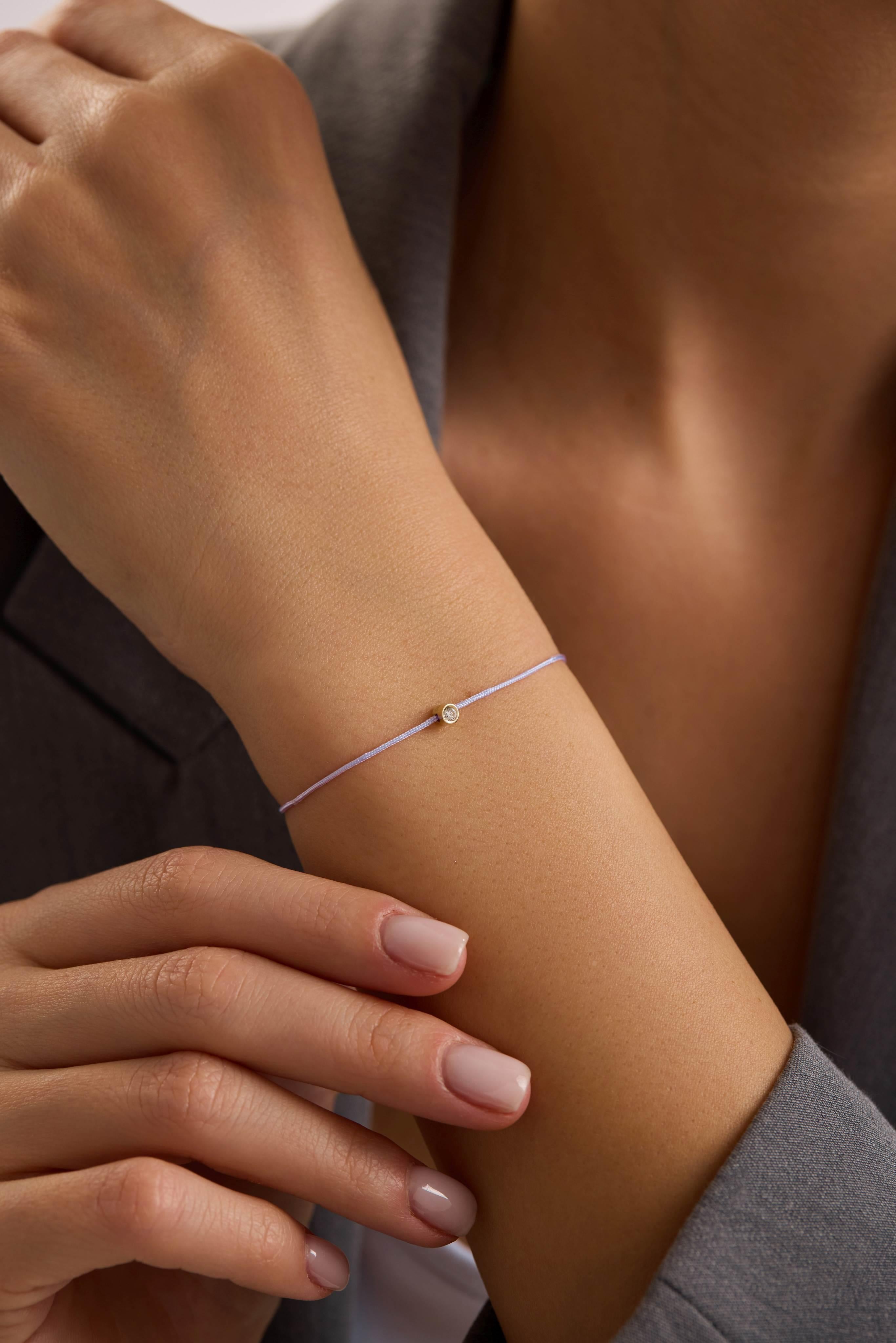 14 Ayar İpli Minimal Altın Bileklik