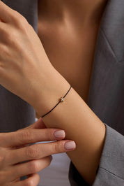 14 Ayar İpli Yıldız Altın Bileklik