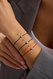 14 Ayar İpli Yıldız Altın Bileklik