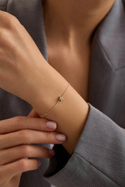 14 Ayar İpli Yıldız Altın Bileklik