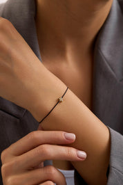 14 Ayar İpli Yıldız Altın Bileklik