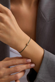 14 Ayar İpli Yıldız Altın Bileklik