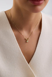 14 Ayar İtalyan Dorika Kalp Altın Kolye