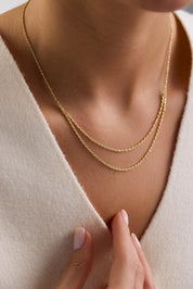 14 Ayar İtalyan Halat Altın Kolye