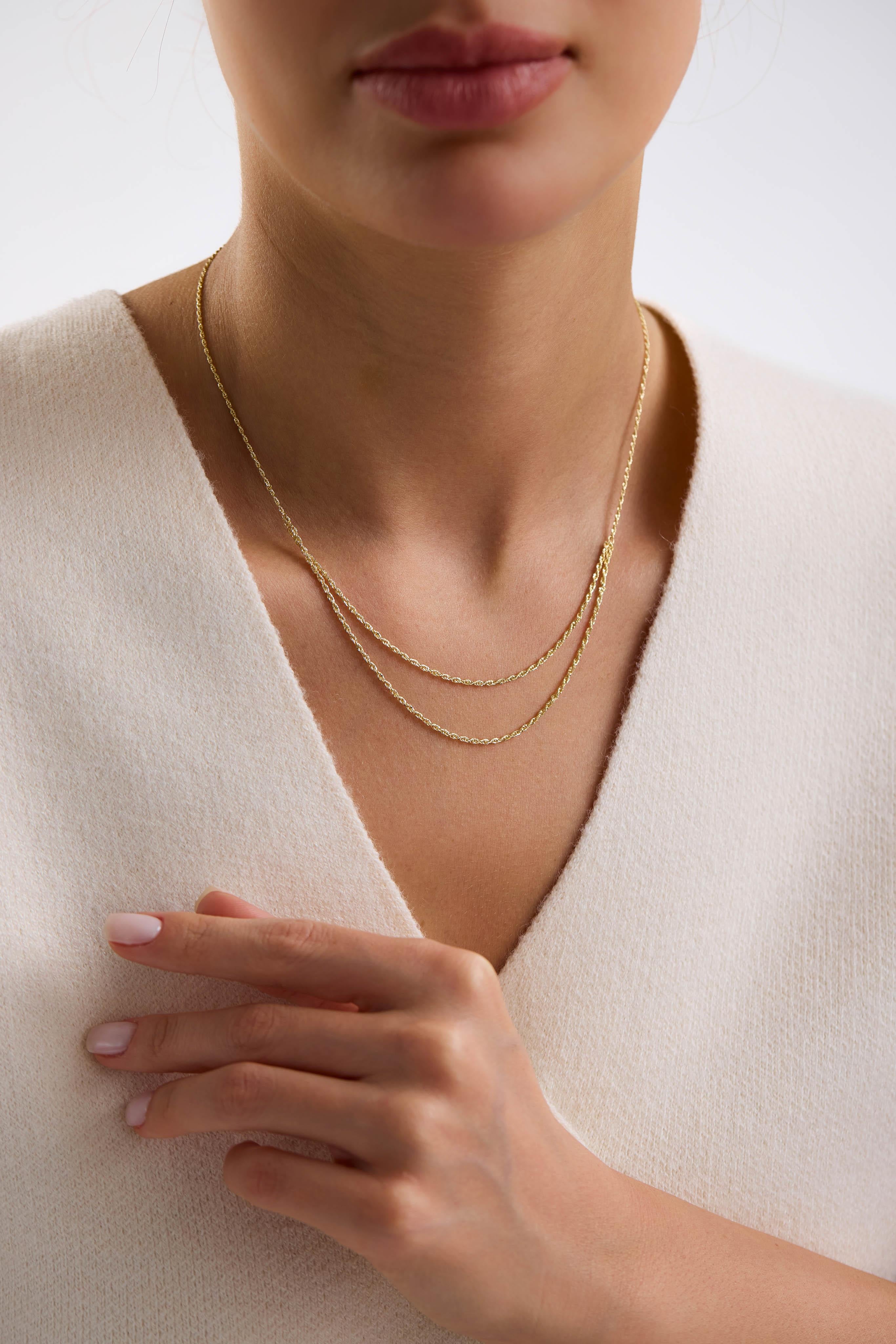 14 Ayar İtalyan Halat Altın Kolye