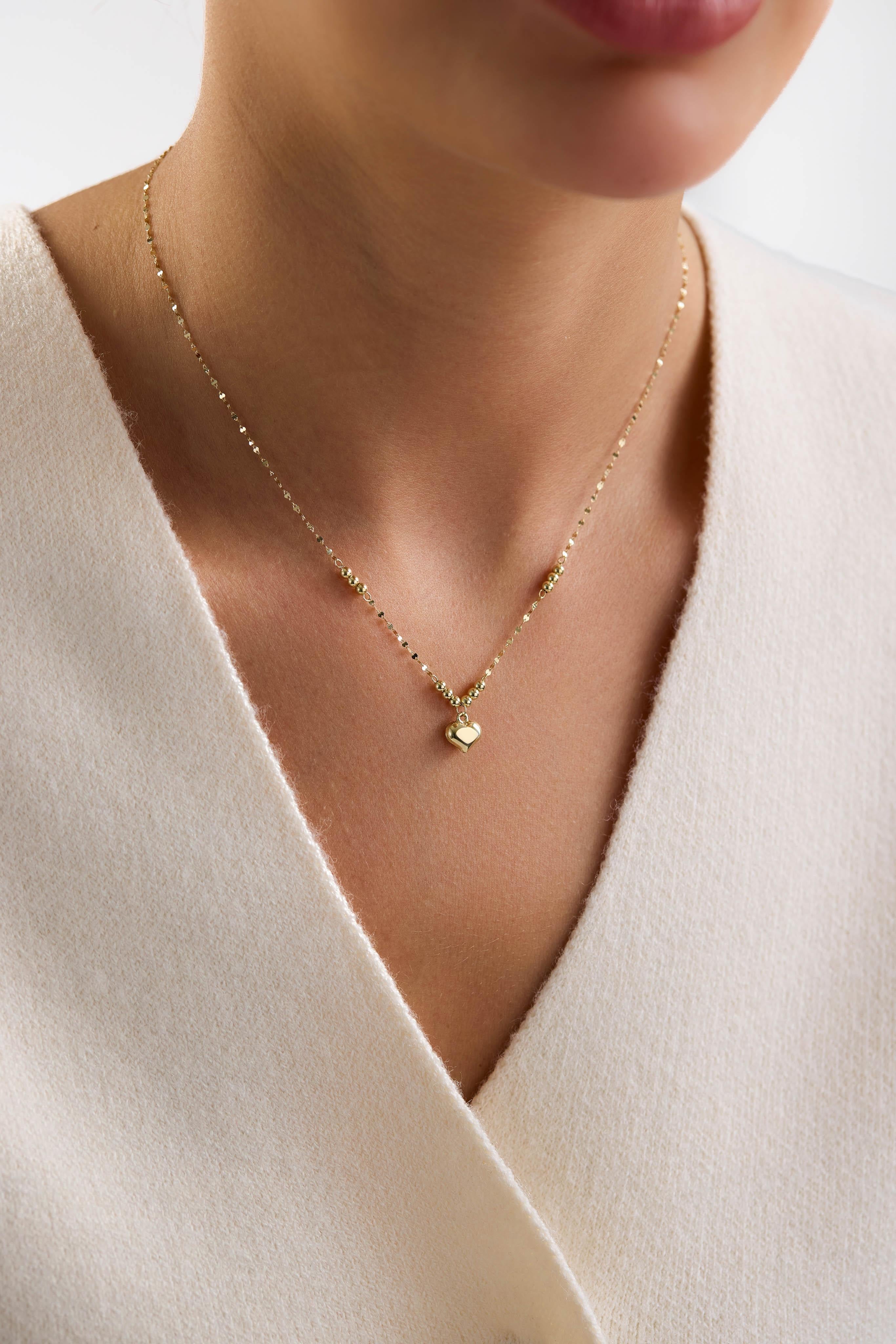 14 Ayar İtalyan Kalp Altın Kolye