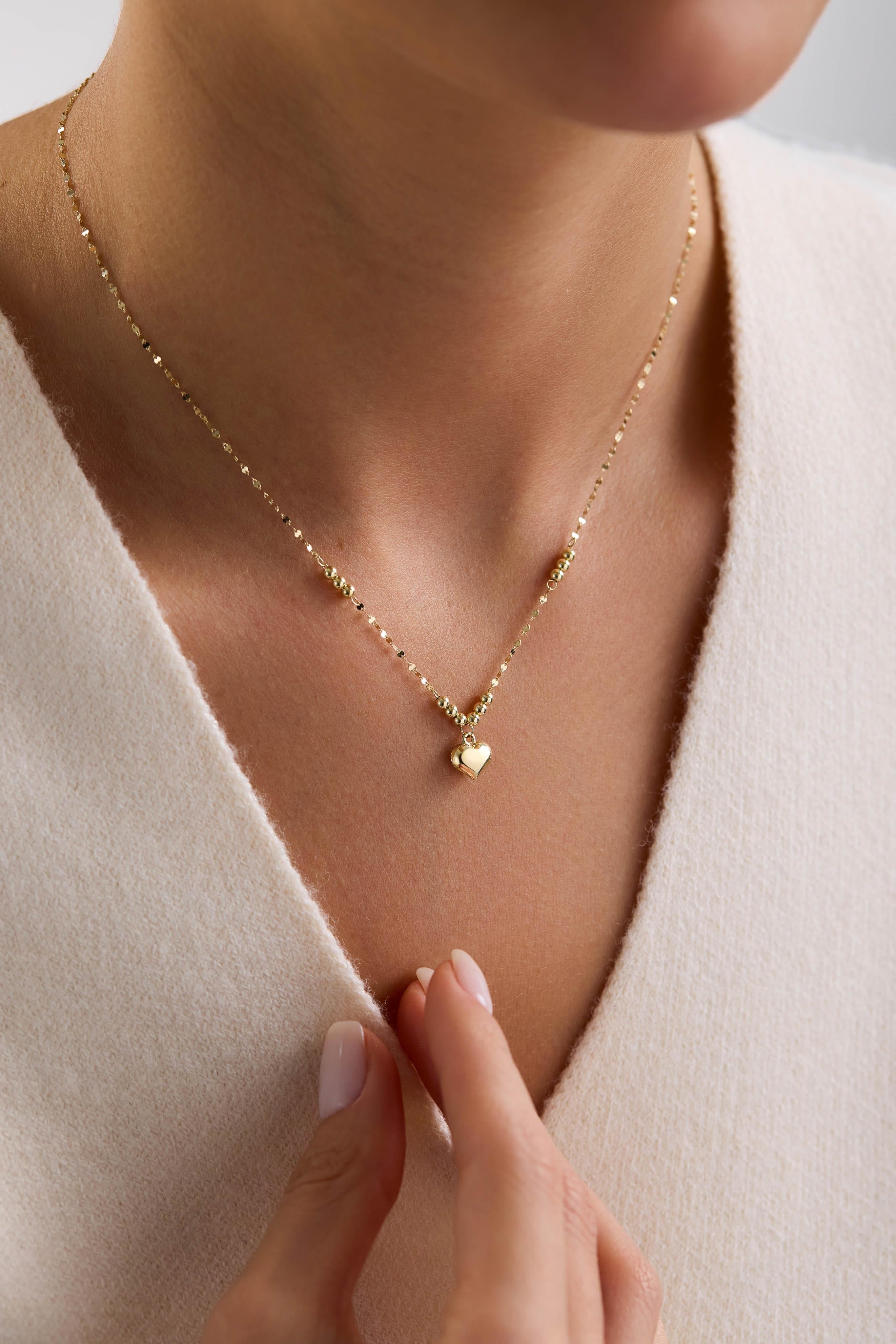 14 Ayar İtalyan Kalp Altın Kolye