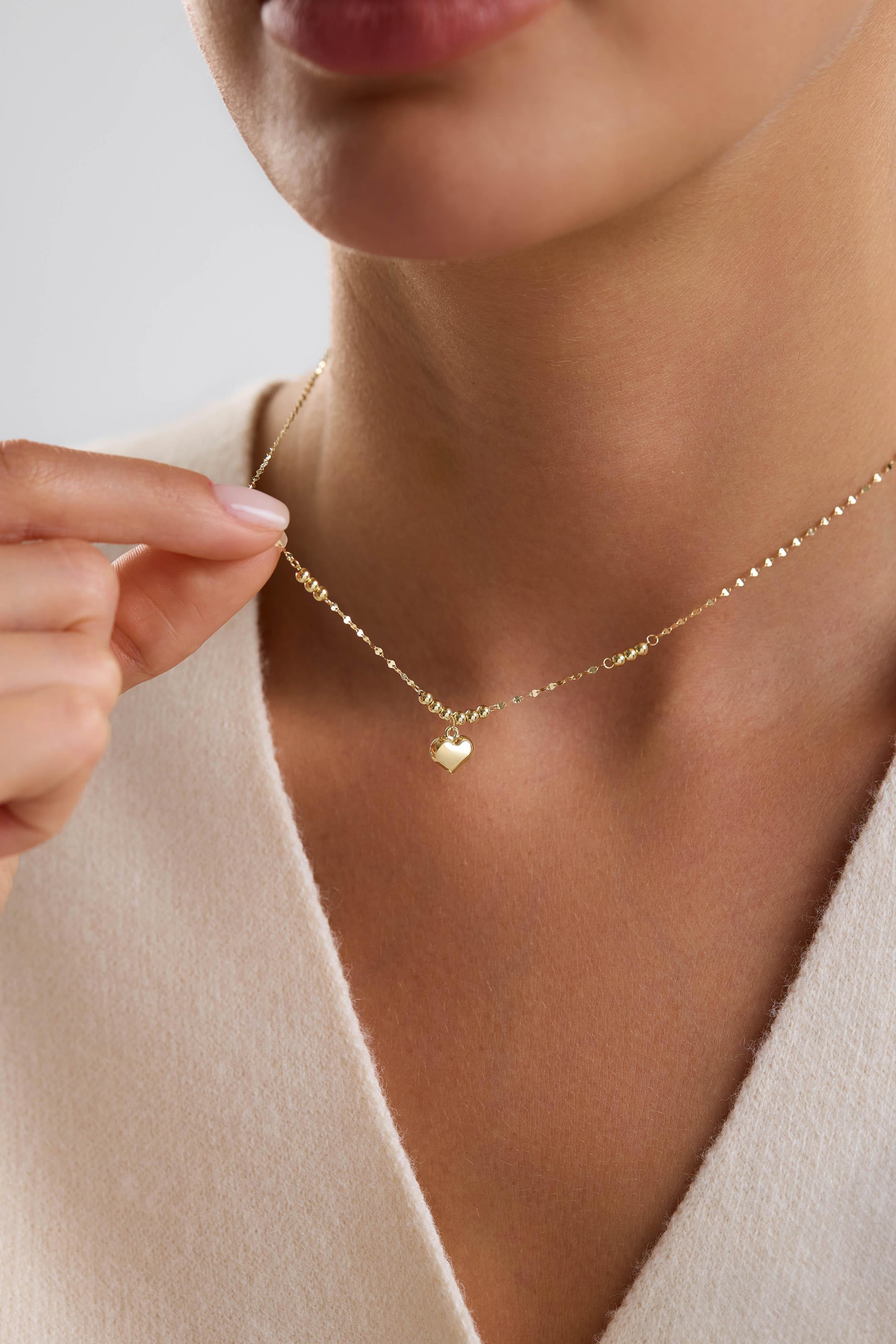 14 Ayar İtalyan Kalp Altın Kolye